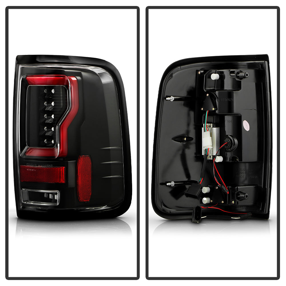 SPYDER 04-08 Ford F150 Styleside Version 2 LED Tail Lights - Black (ALT-YD-FF15004V2-RBLED-BK) 5089489