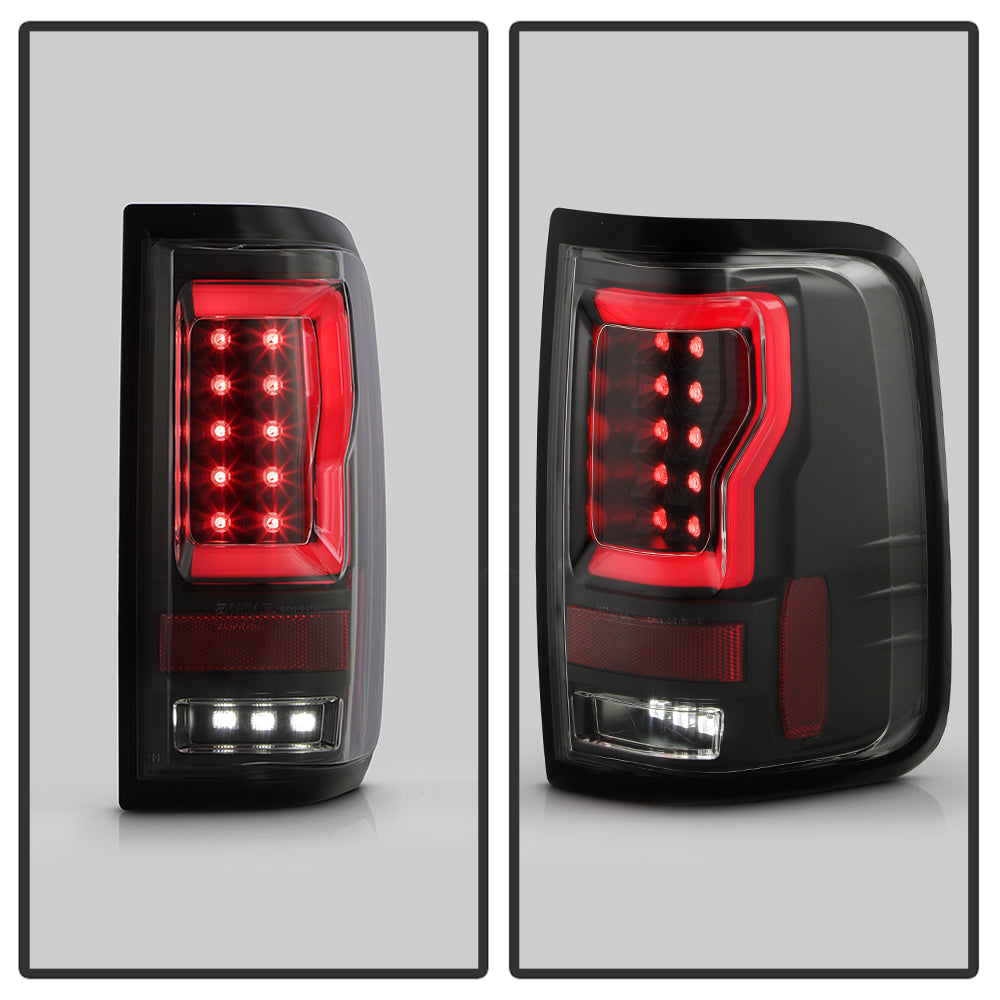 SPYDER 04-08 Ford F150 Styleside Version 2 LED Tail Lights - Black (ALT-YD-FF15004V2-RBLED-BK) 5089489