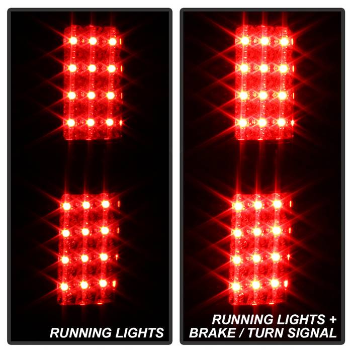 Spyder Ford F150 09-14 LED Tail Lights Black ALT-YD-FF15009-LED-BK 5008374