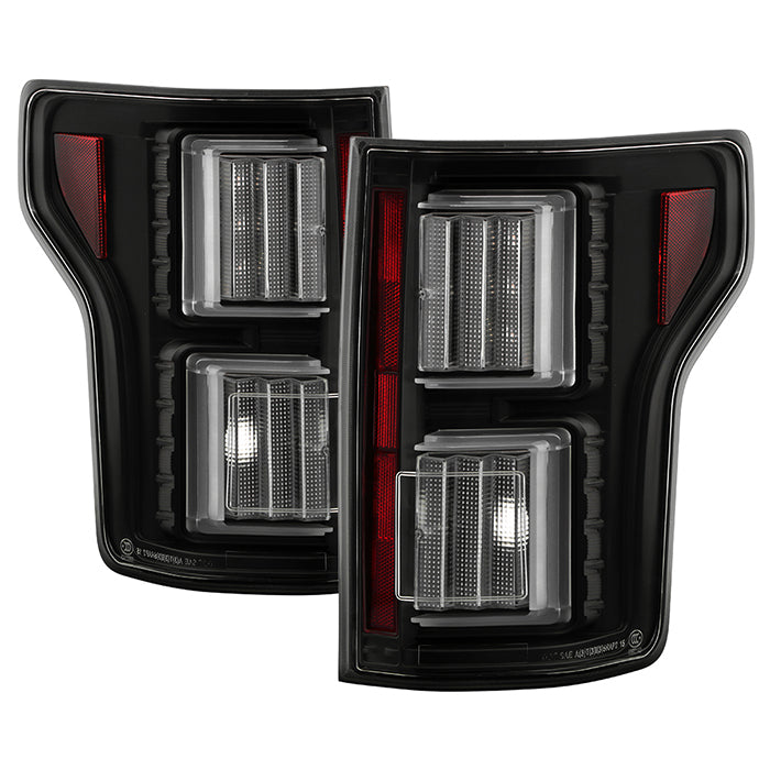 Spyder Ford F150 15-17 Light Bar LED Tail Lights (Not Compatible w/ Rear Blind Spot) - Black 5085948