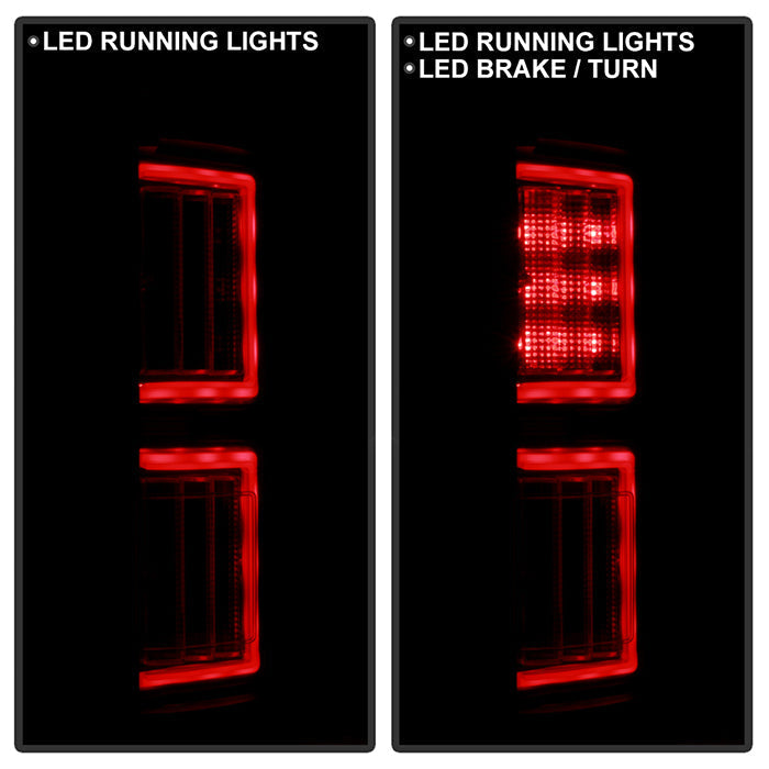 Spyder Ford F150 18-19 - Light Bar LED Tail Lights - All Black ALT-YD-FF15018-LED-BKV2 5085955
