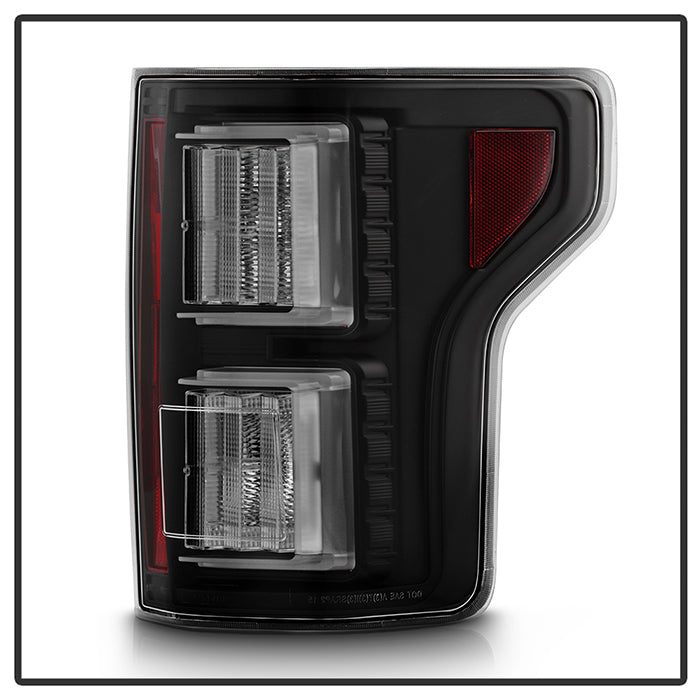 Spyder Ford F150 18-19 - Light Bar LED Tail Lights - All Black ALT-YD-FF15018-LED-BKV2 5085955