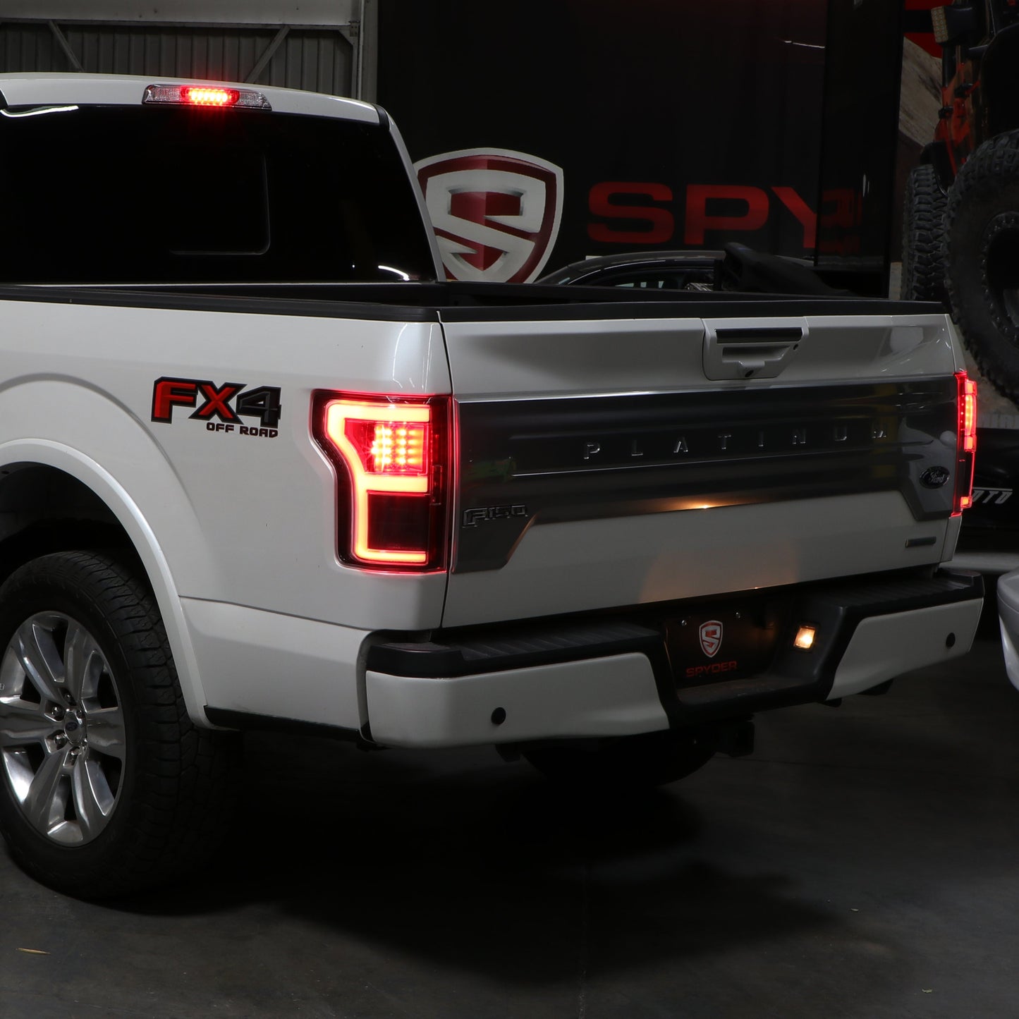 SPYDER 18-20 Ford F150 w/ Rear Blind Spot LED Tail Lights - Black (ALT-YD-FF15018BS-LED-BK) 5088550