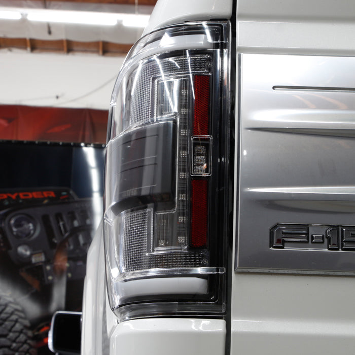 SPYDER 21-23 Ford F150 (Halogen w/ Blind Spot) Full LED Tail Lights - Black (ALT-YD-FF15021HALBS-BK) 5088789