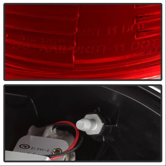 Spyder Ford F150 side 97-03/F250/350 Duty 99-07 LED Tail Lights Red Clear ALT-YD-FF15097-LED-RC 5003485