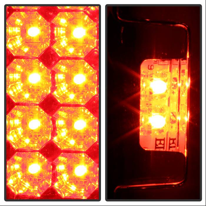 Spyder Ford F150 side 97-03/F250/350 Duty 99-07 LED Tail Lights Red Clear ALT-YD-FF15097-LED-RC 5003485