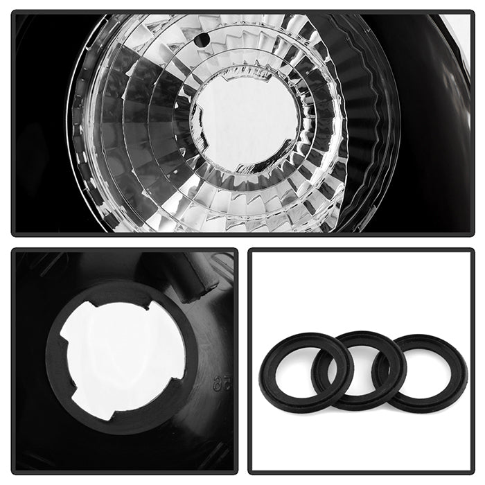 FR SPORT Spyder Ford F150 Flareside 97-03 Euro Style Tail Lights Black ALT-YD-FF15097FS-BK...