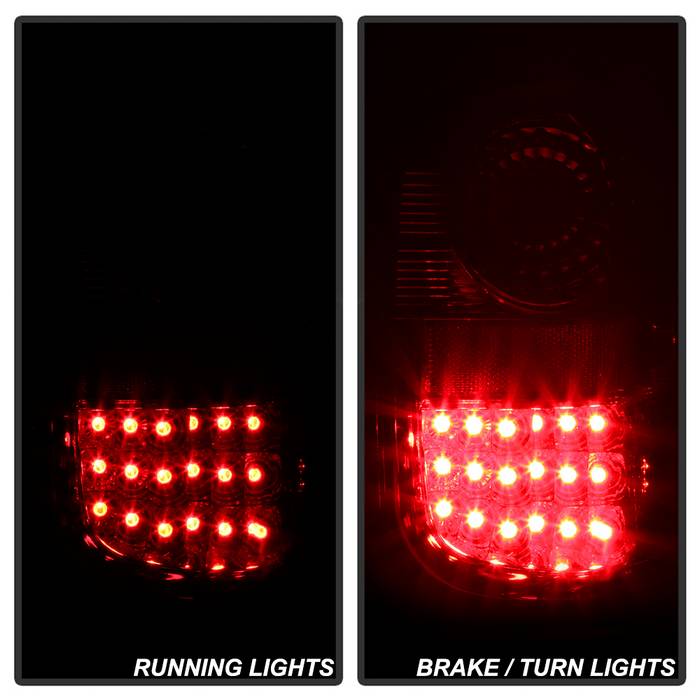 Spyder Ford F150 Flareside 97-03 LED Tail Lights Red Clear ALT-YD-FF15097FS-LED-RC 5003423