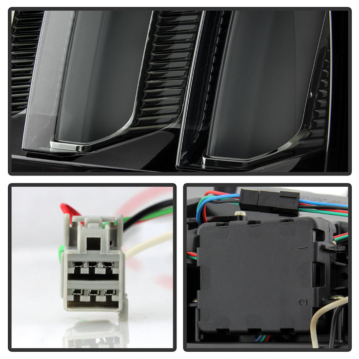 Spyder 05-09 Ford Mustang (White Light Bar) LED Tail Lights - Smoke ALT-YD-FM05V3-LED-SM 5086709