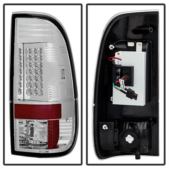 Spyder Ford Super Duty 08-15 LED Tail Lights Chrome ALT-YD-FS07-LED-C 5003904