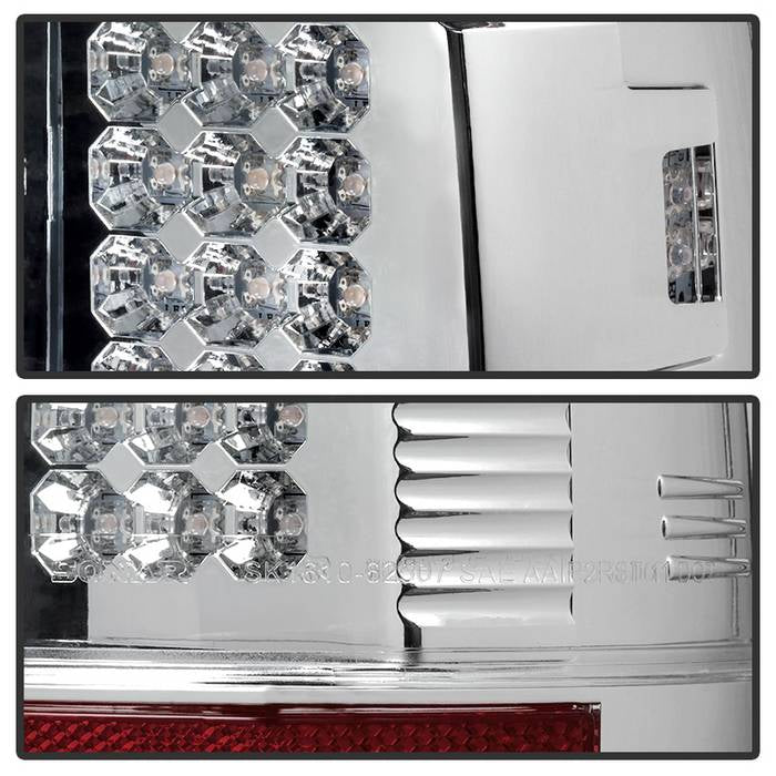 Spyder Ford Super Duty 08-15 LED Tail Lights Chrome ALT-YD-FS07-LED-C 5003904