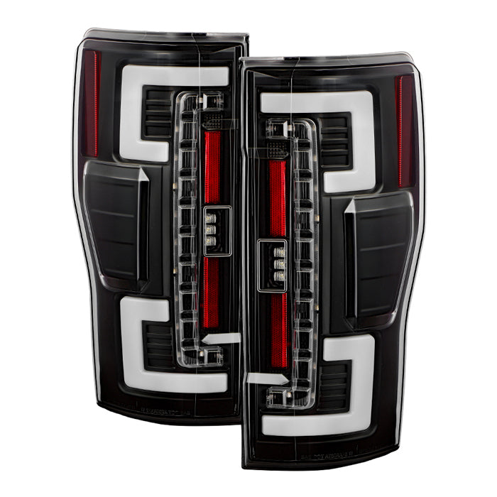 SPYDER 17-18 Ford F250 SD (Excl Halogen Model) LED Tail Lights - Black (ZALT-YD-FS17BS-GRLED-BK) 5089168