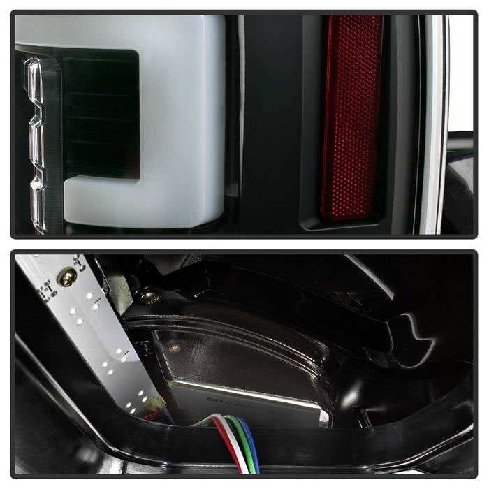 Spyder 17-18 Ford F-250 SD (w/Blind Spot Sensor) LED Tail Lights - Blk (ALT-YD-FS17BS-LED-BK) 5085610