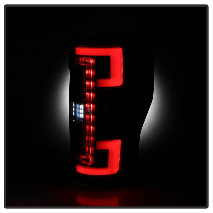 Spyder 17-18 Ford F-250 SD (w/Blind Spot Sensor) LED Tail Lights - Blk (ALT-YD-FS17BS-LED-BK) 5085610