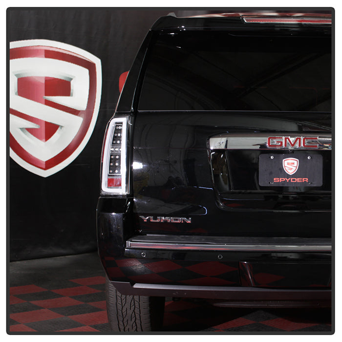 Spyder 15-17 GMC Yukon LED Tail Lights - Black (ALT-YD-GY15-LED-BK) 5085702