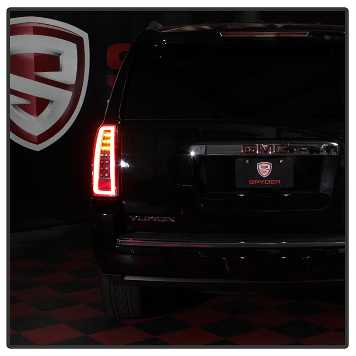 Spyder 15-17 GMC Yukon LED Tail Lights - Black (ALT-YD-GY15-LED-BK) 5085702