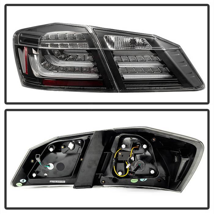 Spyder Honda Accord 08-12 4DR LED Tail Lights Black ALT-YD-HA08-4D-LED-BK 5032621
