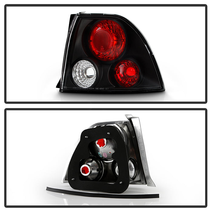 FR SPORT Spyder Honda Accord 94-95 Euro Style Tail Lights Black ALT-YD-HA94-BK 5004147 - View 6