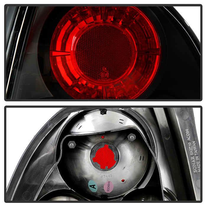 FR SPORT Spyder Honda Accord 94-95 Euro Style Tail Lights Black ALT-YD-HA94-BK 5004147 - View 7