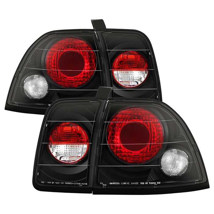 Spyder Honda Accord 96-97 Euro Style Tail Lights Black ALT-YD-HA96-BK 5004215