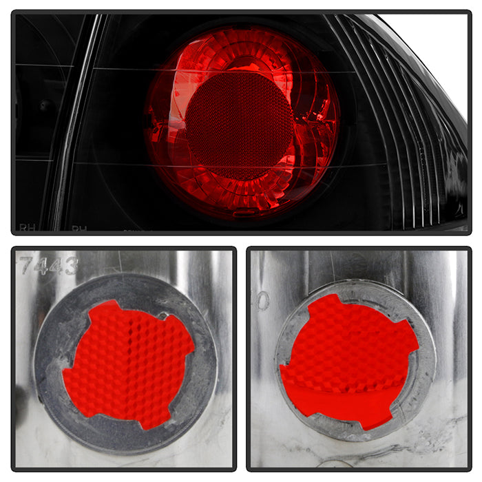 Spyder Honda Accord 98-00 4Dr Euro Style Tail Lights Black ALT-YD-HA98-BK 5004321