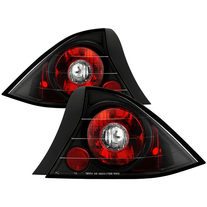 Spyder Honda Civic 01-03 2Dr Euro Style Tail Lights Black ALT-YD-HC01-2D-BK 5004369