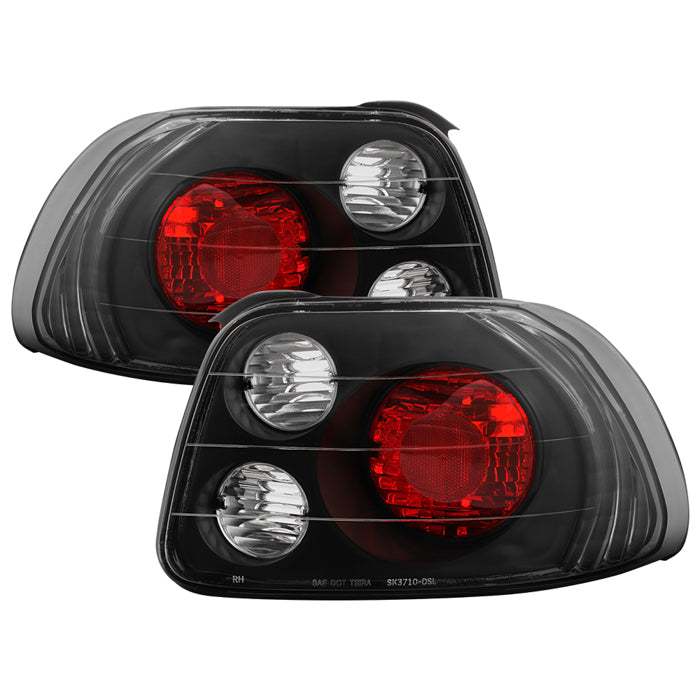 Spyder Honda Del Sol 93-97 Euro Style Tail Lights Black ALT-YD-HDS93-BK 5005168