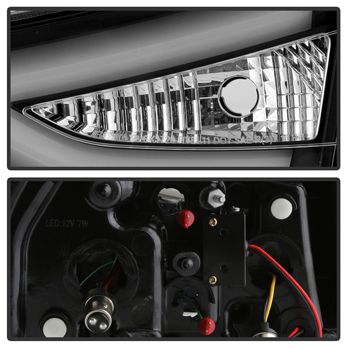 Spyder Hyundai Elantra 11-13 Light Bar LED Tail Lights Black ALT-YD-HYELAN11-LED-BK 5072788