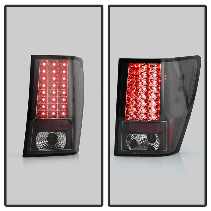 Spyder Jeep Grand Cherokee 05-06 LED Tail Lights Black ALT-YD-JGC05-LED-BK 5005526