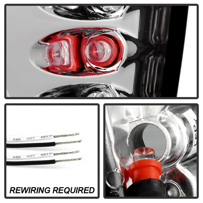 Spyder Jeep Grand Cherokee 99-04 Euro Style Tail Lights Chrome ALT-YD-JGC99-C 5005632
