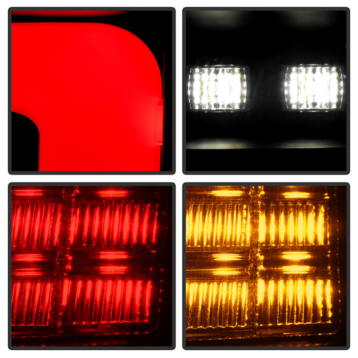 Spyder 99-04 Jeep Grand Cherokee - Light Bar Led Tail Lights - Black - ALT-YD-JGC99V3-BK 5086143