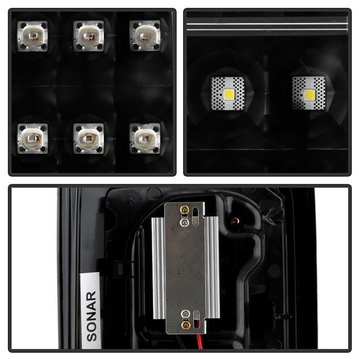 Spyder Jeep Wrangler 07-15 LED Tail Lights Black ALT-YD-JWA07-LED-BK 5070395