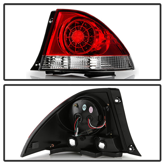 Spyder Lexus IS 300 01-03 LED Tail Lights Red Clear ALT-YD-LIS300-LED-RC 5005823