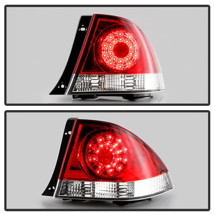 Spyder Lexus IS 300 01-03 LED Tail Lights Red Clear ALT-YD-LIS300-LED-RC 5005823