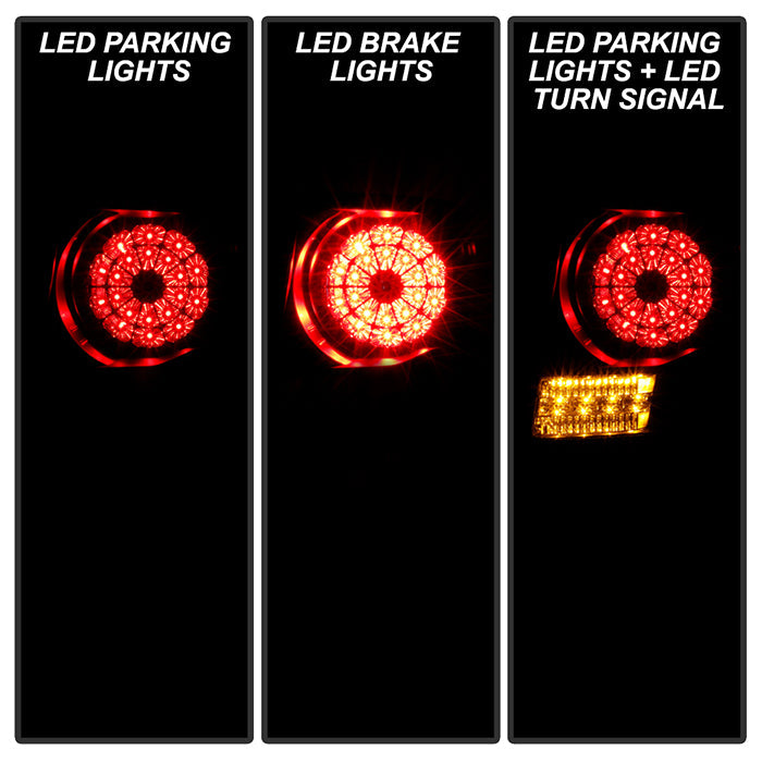 FR SPORT Spyder Land Rover Range Rover Sport 06-09 LED Tail Lights Black ALT-YD-LRRRS06-LED-BK...