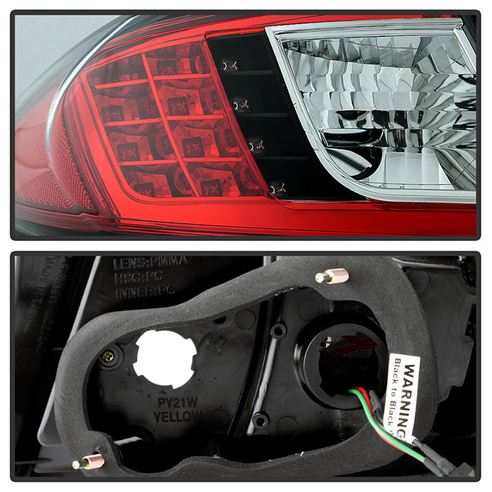 Spyder Mazda 6 03-08 4/5DR (Not fit Wagon)LED Tail Lights Black ALT-YD-M603-LED-BK 5006066