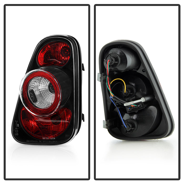 Spyder Mini Cooper 02-06/Cooper Convertibles 05-08 Euro Style Tail Lights Black ALT-YD-MC02-BK 5006240