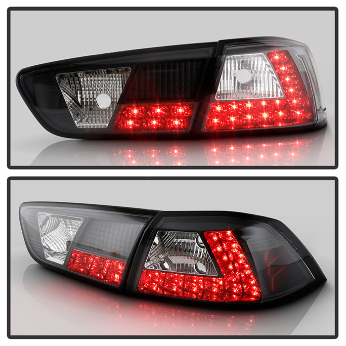 Spyder Mitsubishi Lancer/Evolution X 08-14 LED Tail Lights Blk ALT-YD-MITEVO1008-LED-BK 5030375
