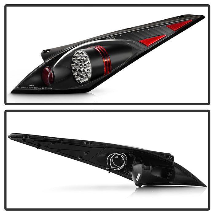FR SPORT Spyder Nissan 350Z 03-05 LED Tail Lights Black ALT-YD-N350Z02-LED-BK 5006714 - View 6