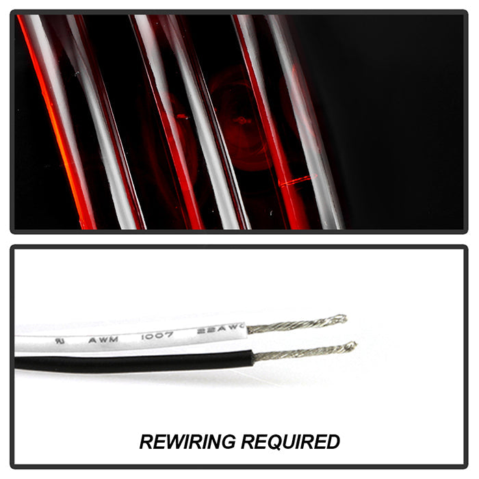 FR SPORT Spyder Nissan 350Z 03-05 LED Tail Lights Black ALT-YD-N350Z02-LED-BK 5006714 - View 8
