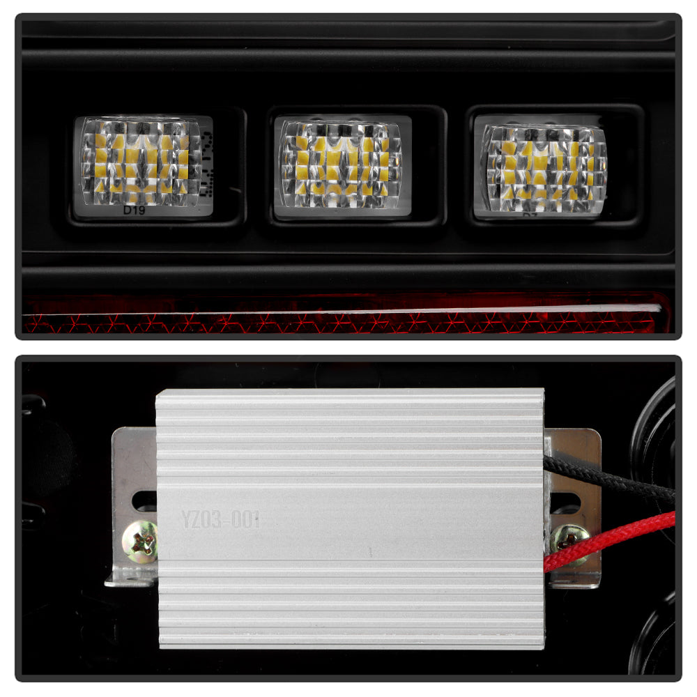 SPYDER 05-21 Nissan Frontier Clear Light Bar LED Tail Lights - Black (ALT-YD-NF05AP-GR-LED-BK) 5089137