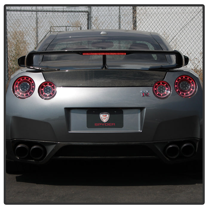 Spyder 09-15 Nissan GTR LED Tail Lights Black ALT-YD-NGTR09-LED-BK 5083265