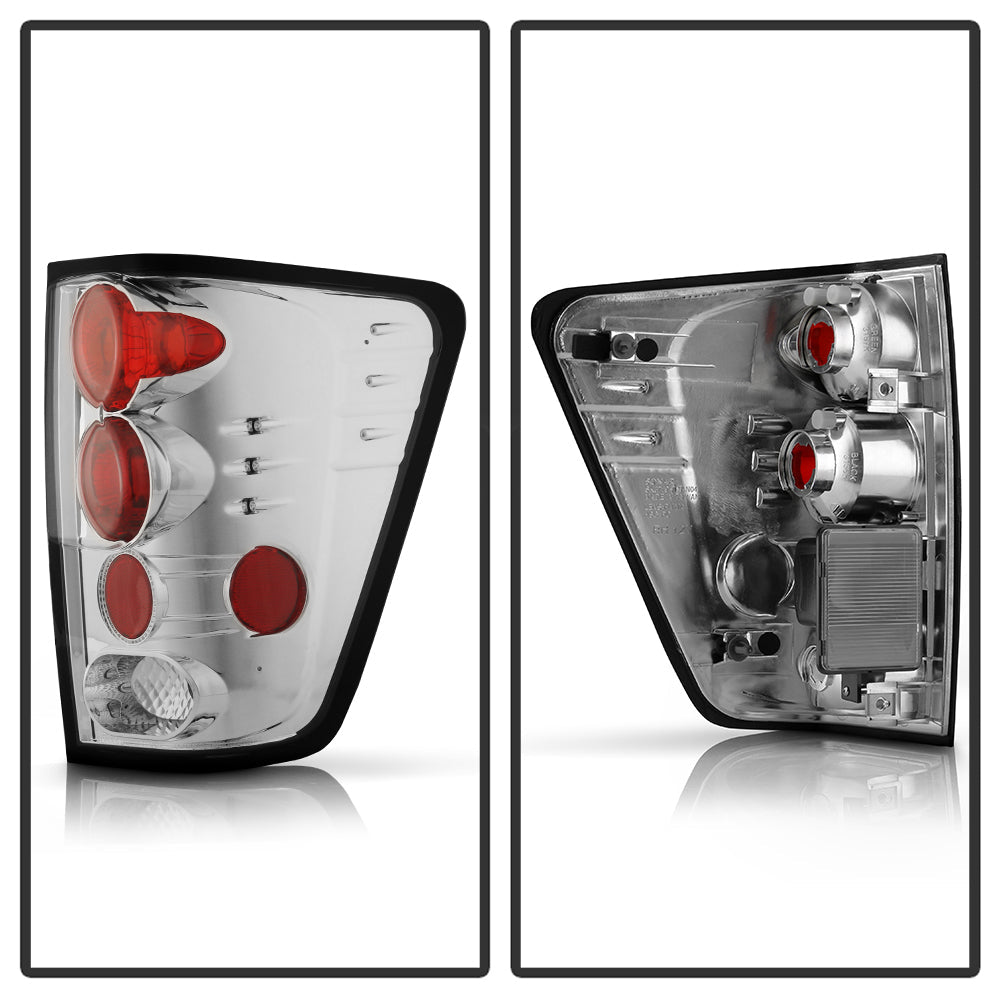 FR SPORT Spyder Nissan Titan 04-14 Euro Style Tail Lights Chrome ALT-YD-NTI04-C 5007032 - View 6