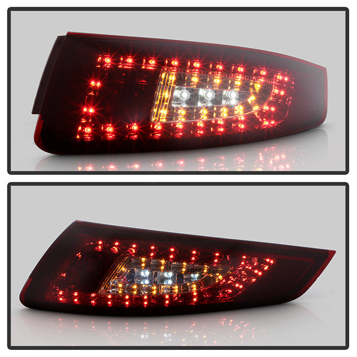 Spyder Porsche 997 05-08 LED Tail Lights Red Smoke ALT-YD-P99705-LED-RS 5037992