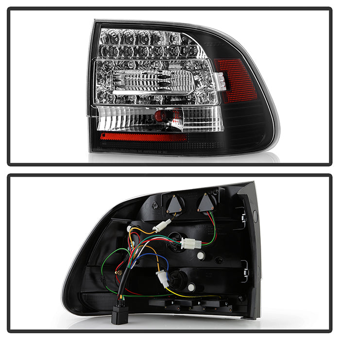 FR SPORT Spyder Porsche Cayenne 03-07 LED Tail Lights Black ALT-YD-PCAY03-LED-BK 5007063 - View 7