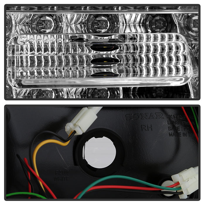FR SPORT Spyder Porsche Cayenne 03-07 LED Tail Lights Black ALT-YD-PCAY03-LED-BK 5007063 - View 8