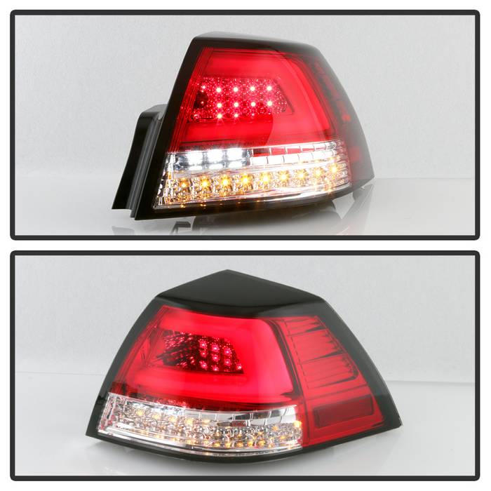 Spyder Pontiac G8 08-09 Version 2 Light Bar LED Tail Lights - Red Clear- ALT-YD-PG808V2-LB-RC 5086075