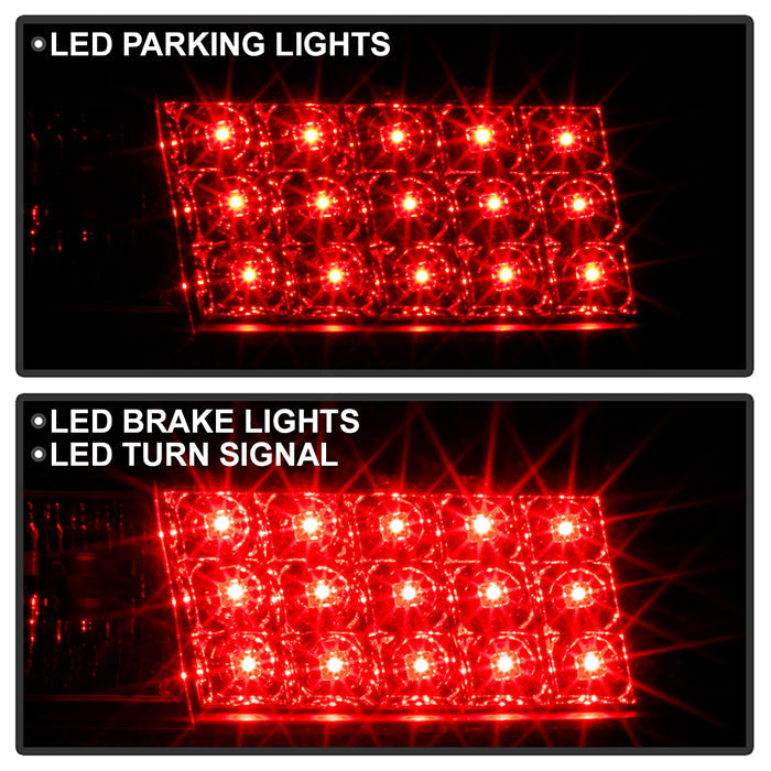 Spyder Pontiac Grand Prix 97-03 LED Tail Lights Black ALT-YD-PGP97-LED-BK 5007148