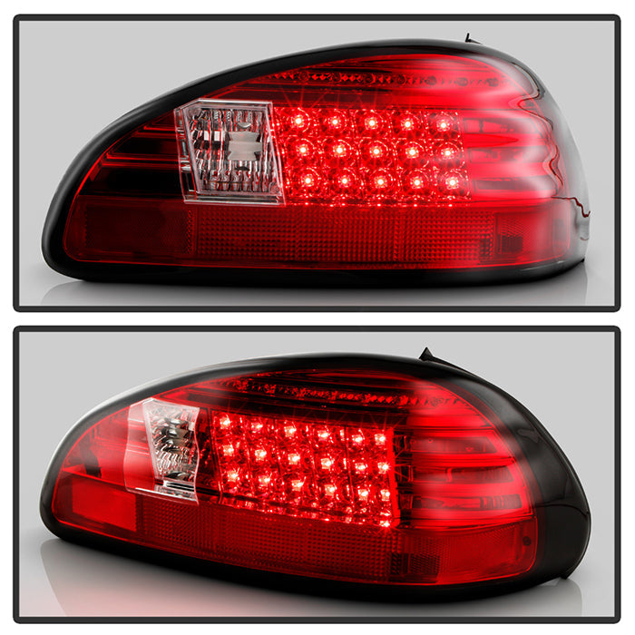 Spyder Pontiac Grand Prix 97-03 LED Tail Lights Red Clear ALT-YD-PGP97-LED-RC 5007162