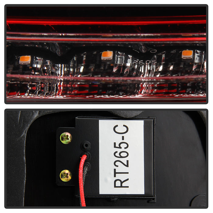 Spyder 08-11 Subaru Impreza WRX 4DR LED Tail Lights - Red Clear ALT-YD-SI084D-LED-RC 5087973
